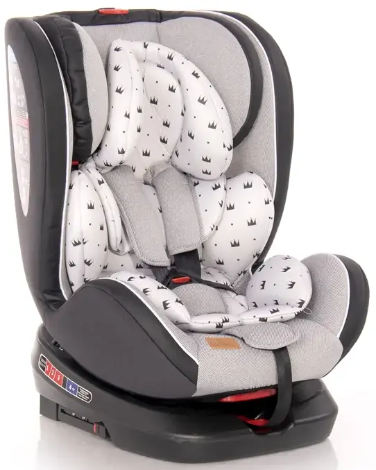Детское автокресло Lorelli Nebula Isofix grey crowns